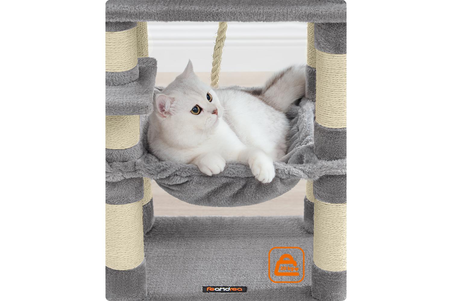 Cat Tree | Cat Tower | Plush & Sisal | 112 Cm-4