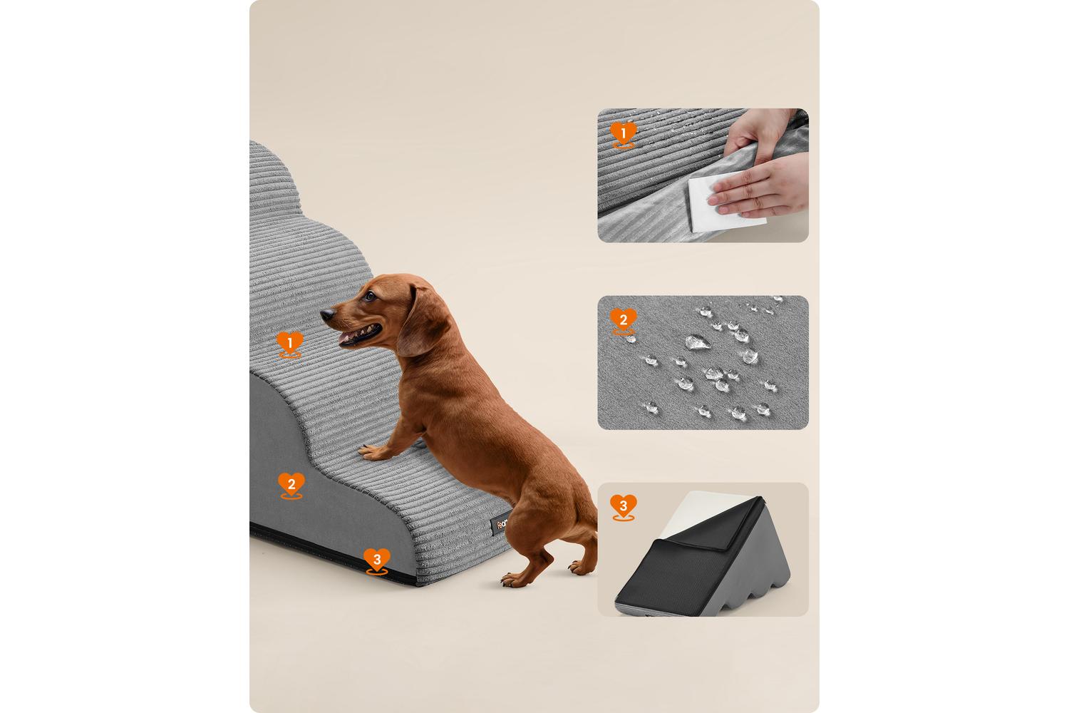Pet Steps | Pet Stairs | High-density Foam | 4 Step-4