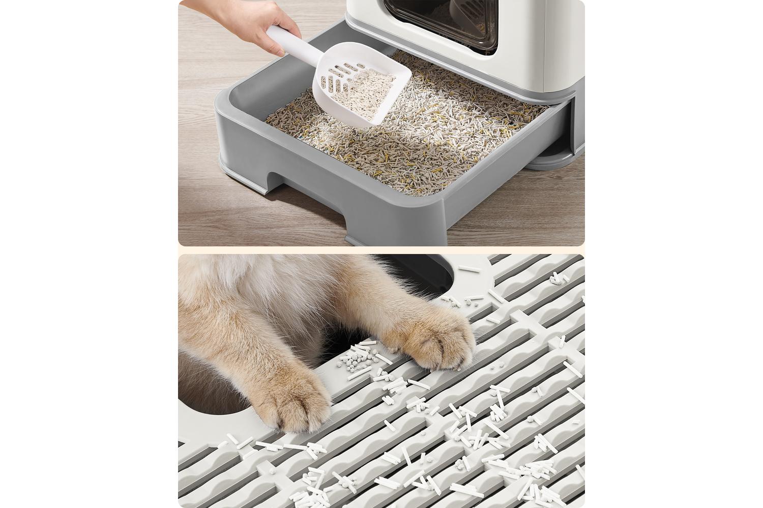 Foldable Pull-out Cat Litter Box | Cat Litter Box | Plastic | Large-3