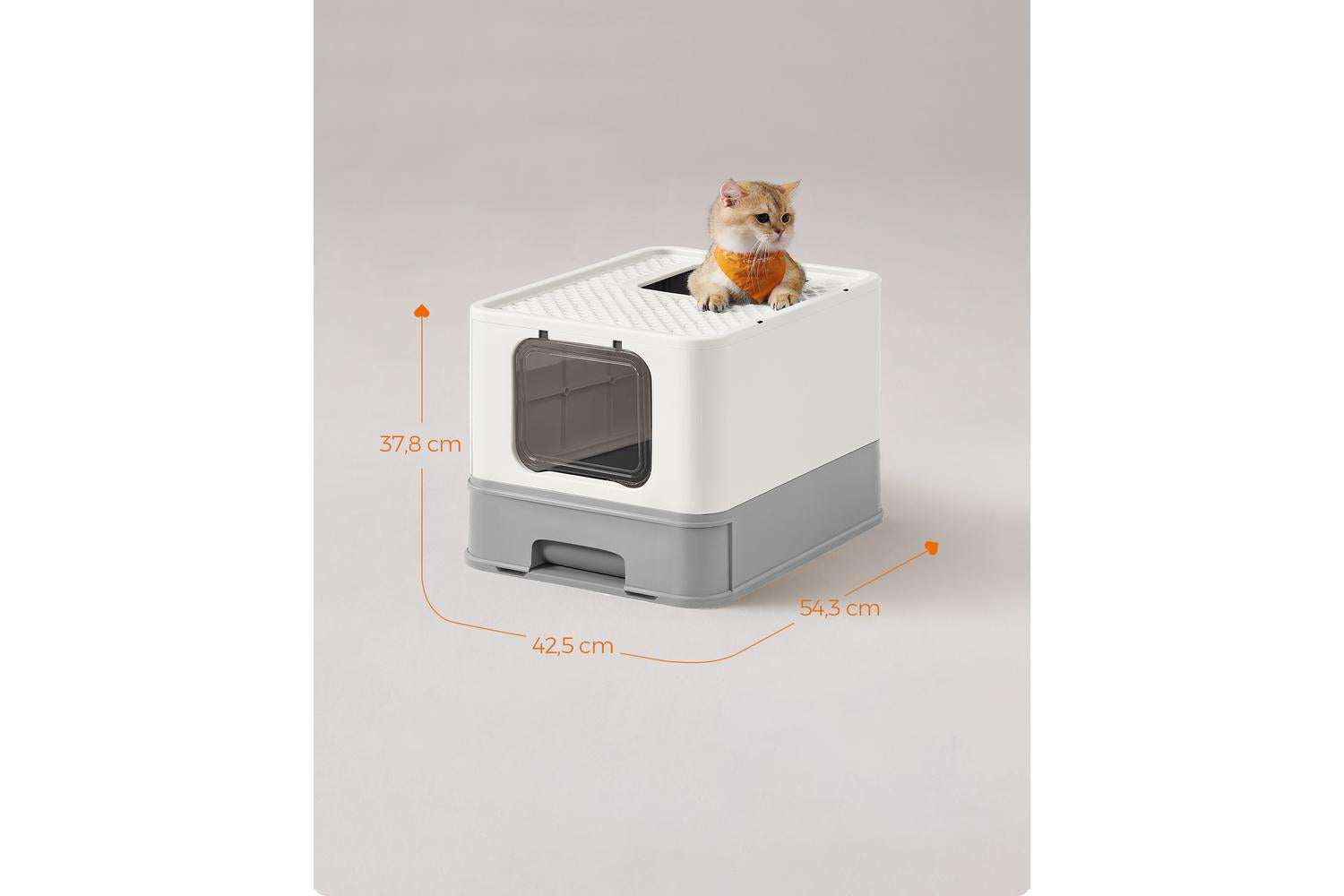 Foldable Pull-out Cat Litter Box | Cat Litter Box | Plastic | Large-7