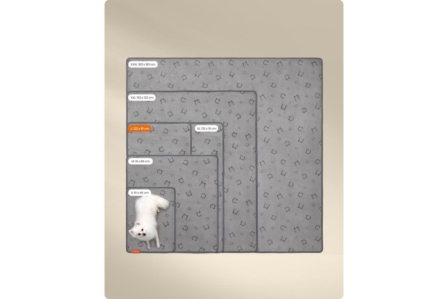 Washable Pet Pad | Dog Splash Pad | Flannel And Tpu | 122 X 61 Cm-5