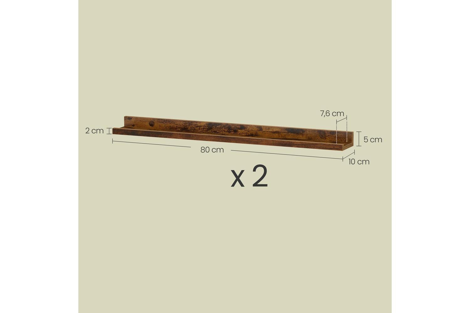 Wall Shelf | Wall Shelf | Mdf | 80cm-2