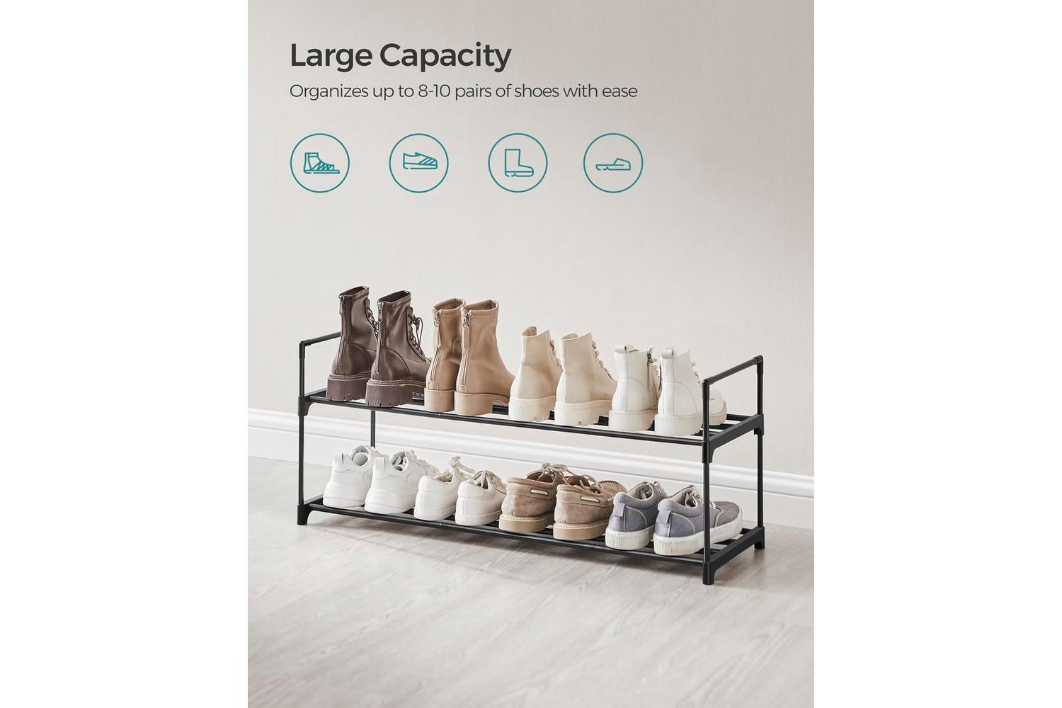 Shoe Rack | Shoe Storage Rack | Metal | 2-tier-3