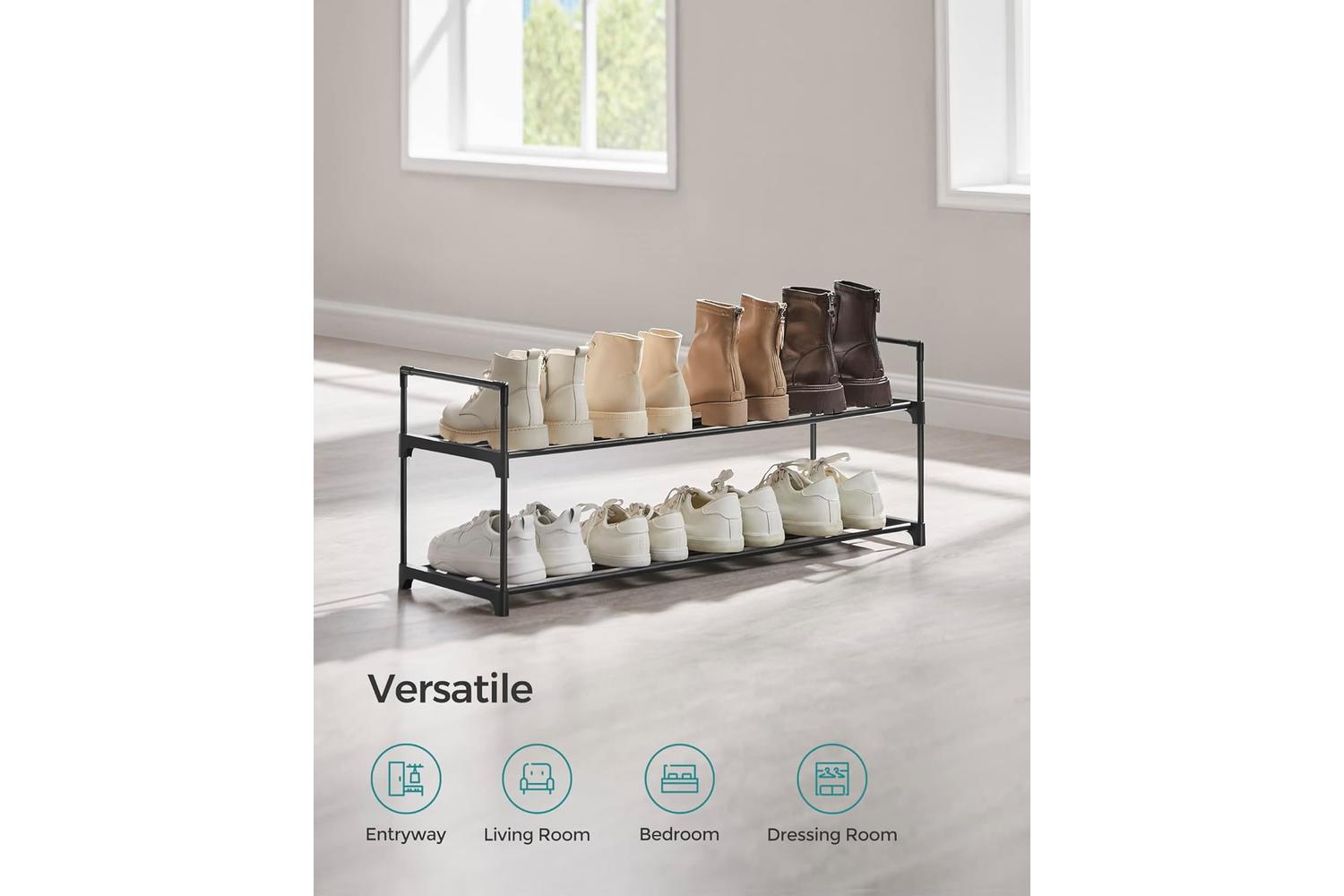 Shoe Rack | Shoe Storage Rack | Metal | 2-tier-6