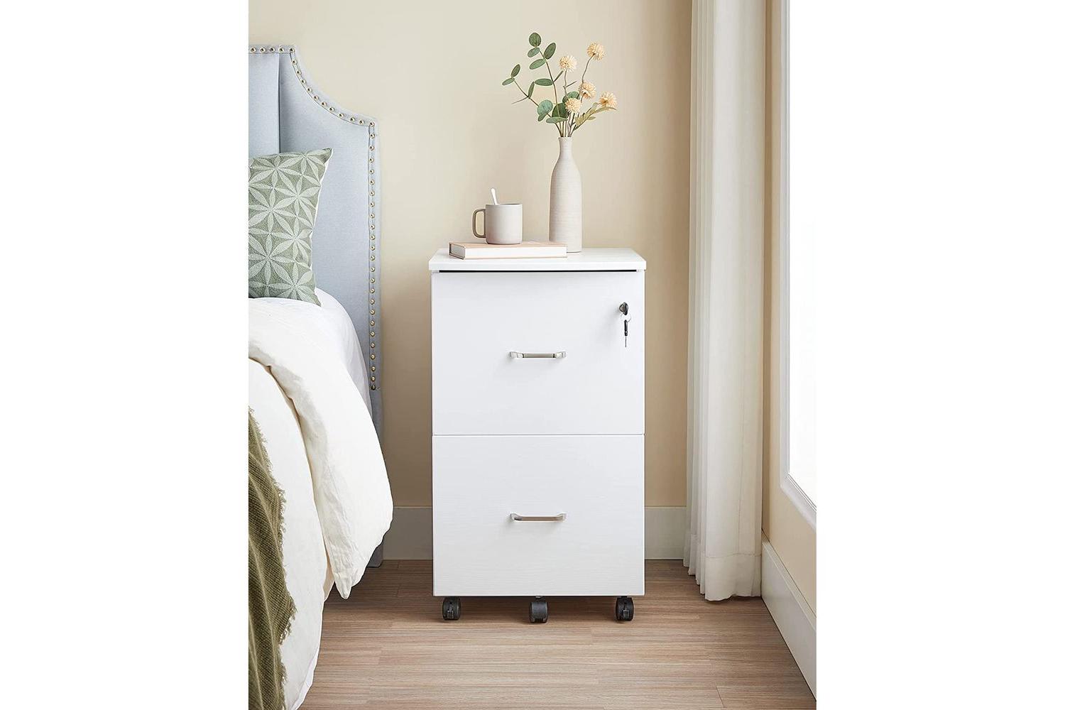 File Cabinet | Filing Cabinet | White | 2 Drawer-3