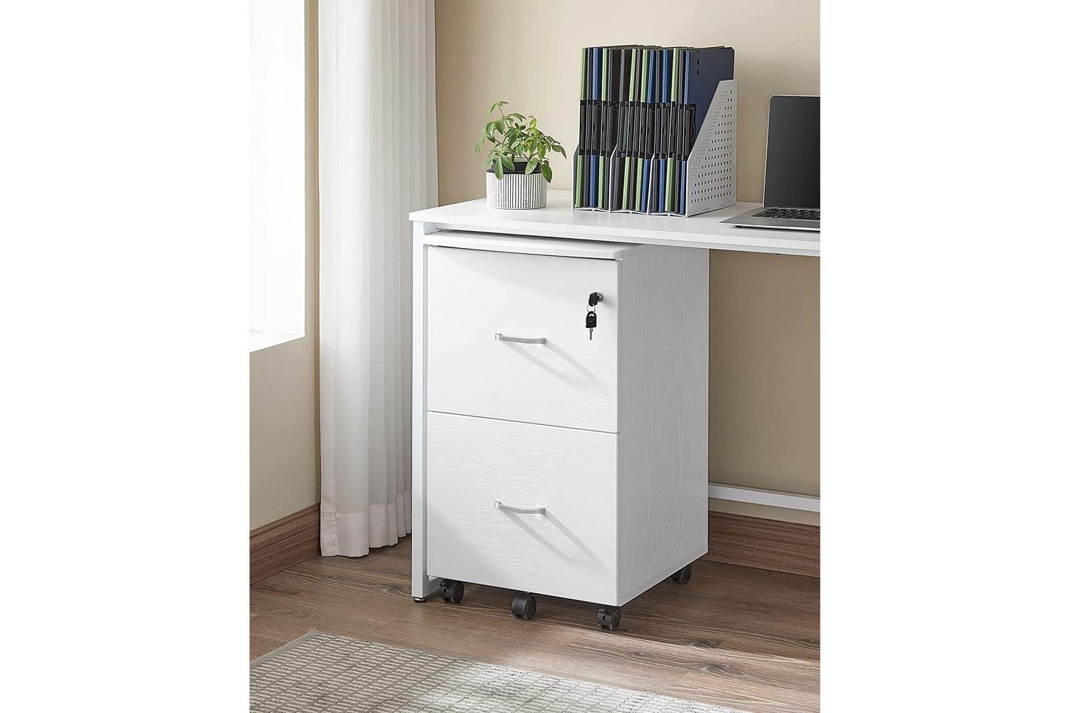 File Cabinet | Filing Cabinet | White | 2 Drawer-6