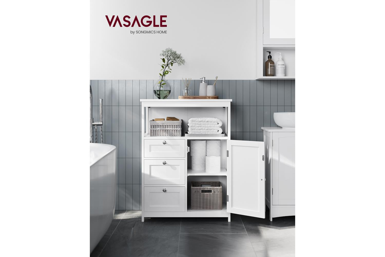 Vasagle Storage Cabinet | Bathroom Storage | 80cm-2