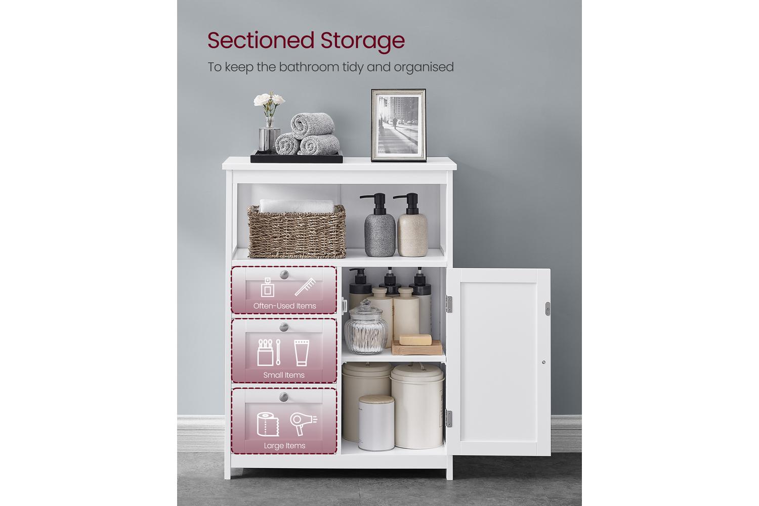 Vasagle Storage Cabinet | Bathroom Storage | 80cm-3