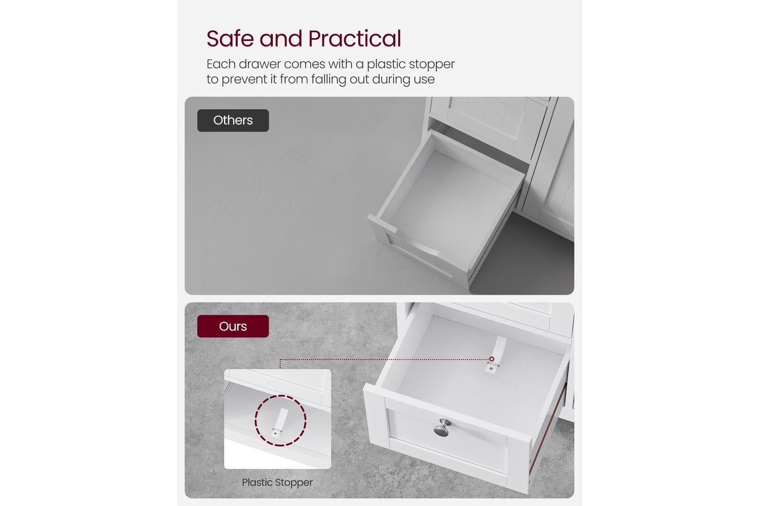 Vasagle Storage Cabinet | Bathroom Storage | 80cm-5