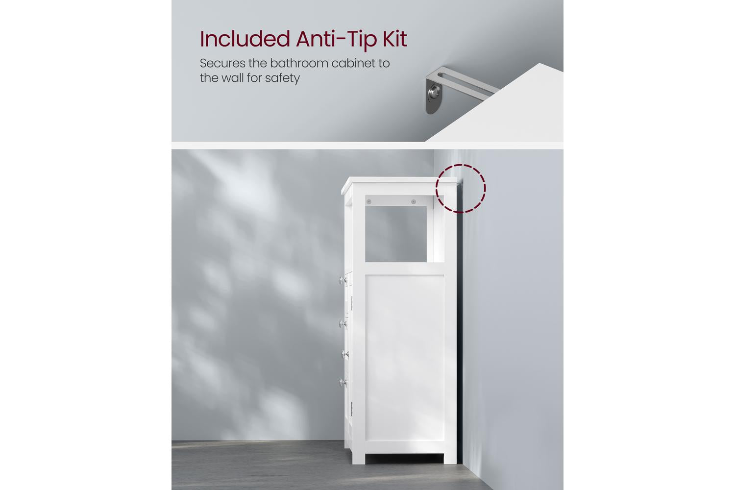 Vasagle Storage Cabinet | Bathroom Storage | 80cm-7