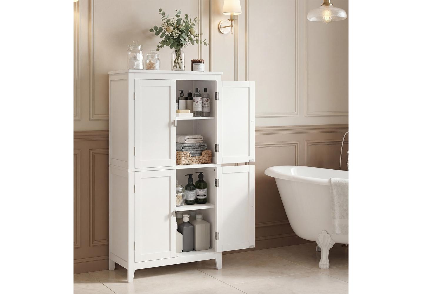Vasagle Storage Cabinet | Bathroom Storage Unit | 110cm-4