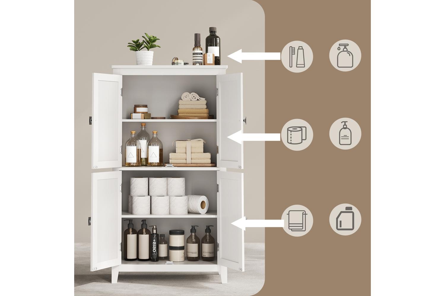 Vasagle Storage Cabinet | Bathroom Storage Unit | 110cm-6
