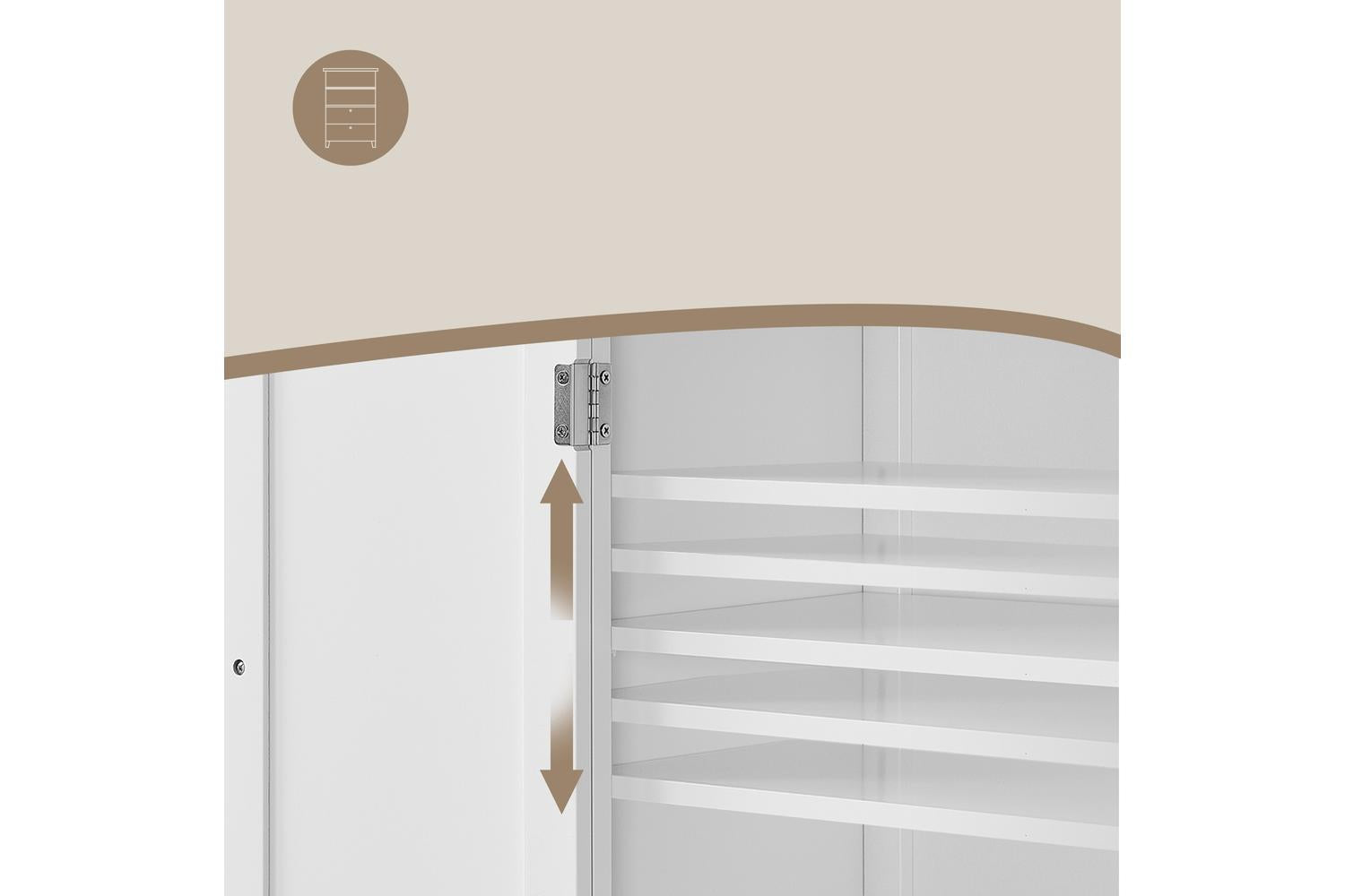 Vasagle Storage Cabinet | Bathroom Storage Unit | 110cm-7