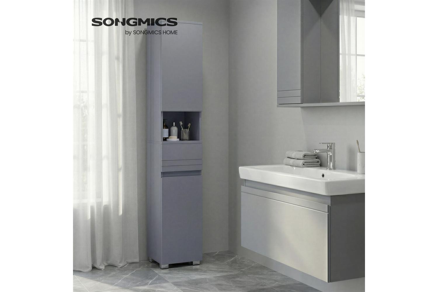 Vasagle Storage Cabinet | Bathroom Storage Unit | 170cm-4