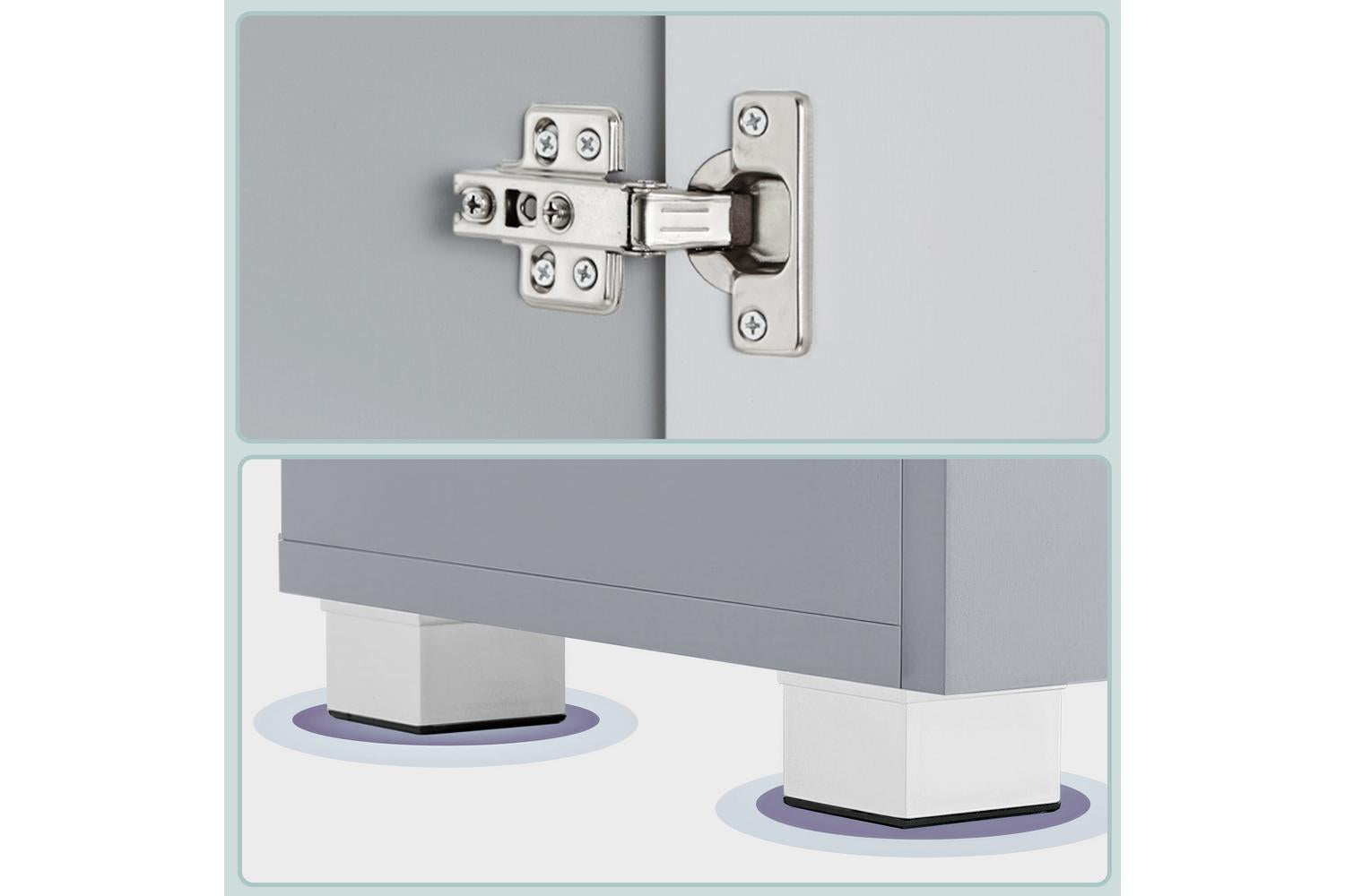 Vasagle Storage Cabinet | Bathroom Storage Unit | 170cm-7