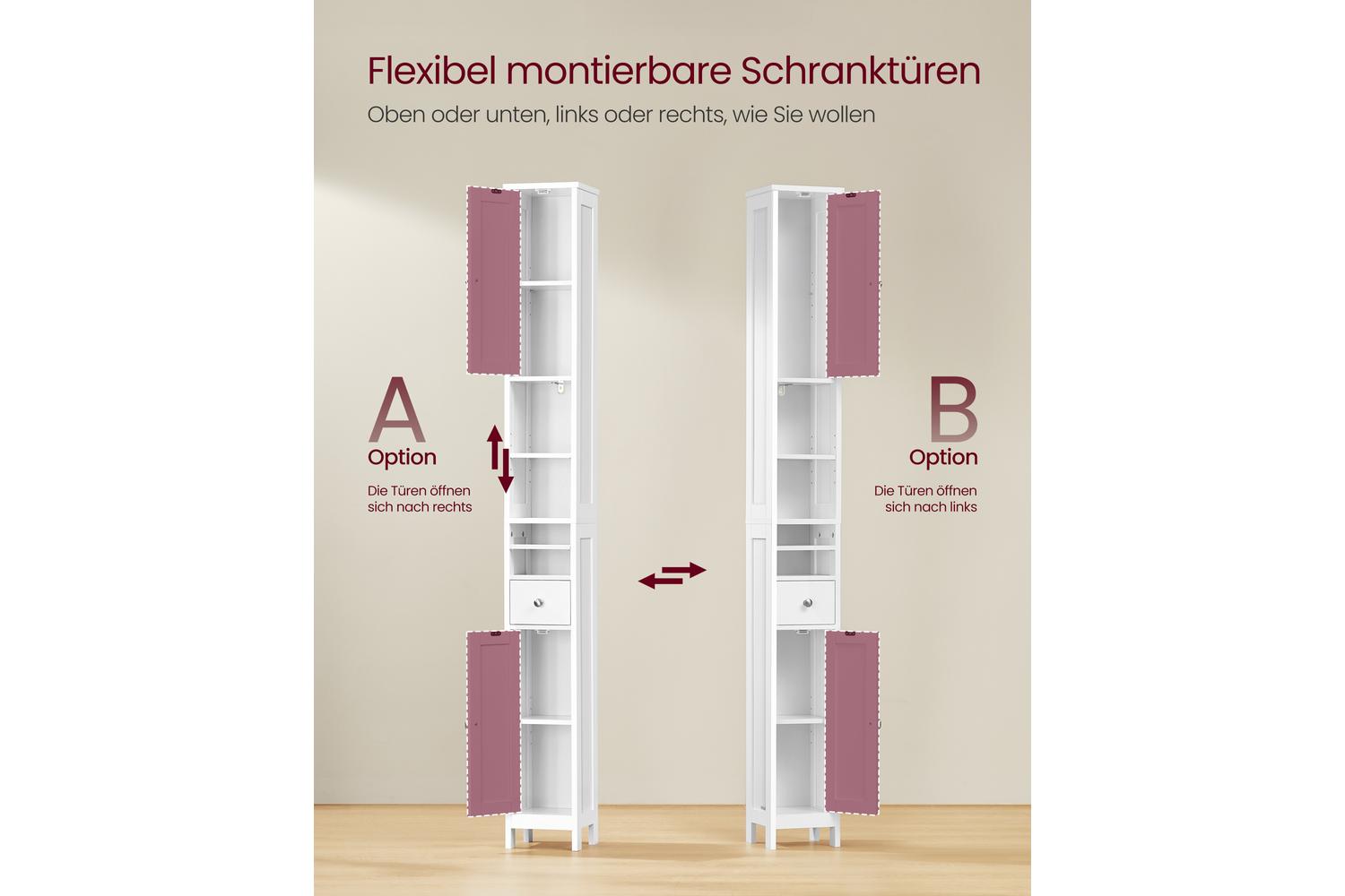 Vasagle Storage Cabinet | Bathroom Storage Cabinet | 180 Cm-4