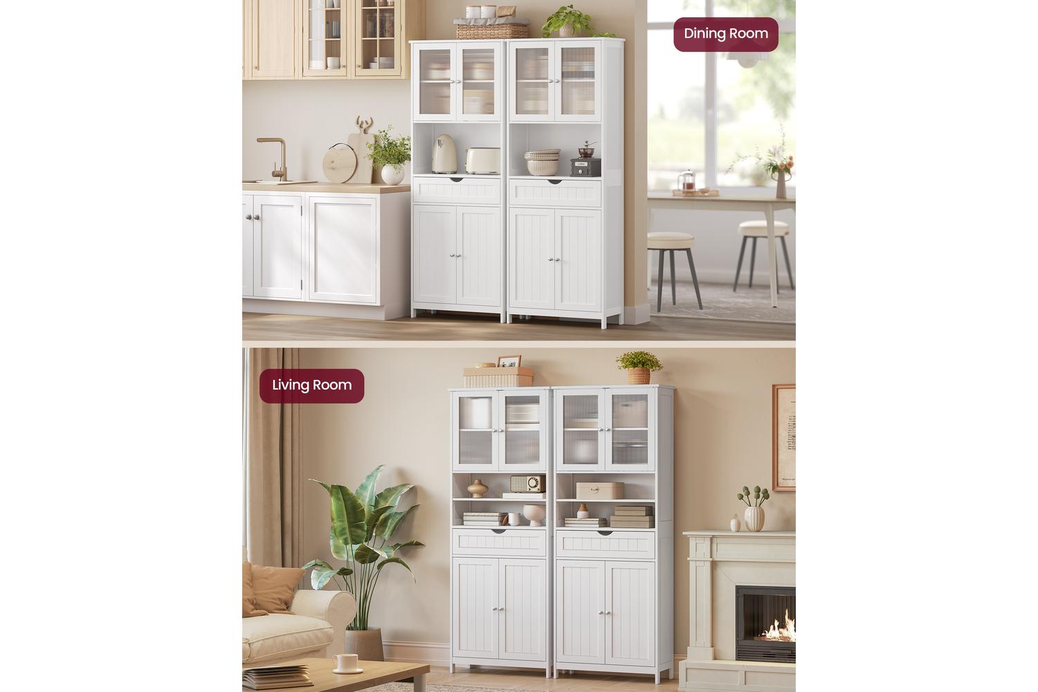 Vasagle Storage Cabinet | Bathroom Storage Unit | Tall-6