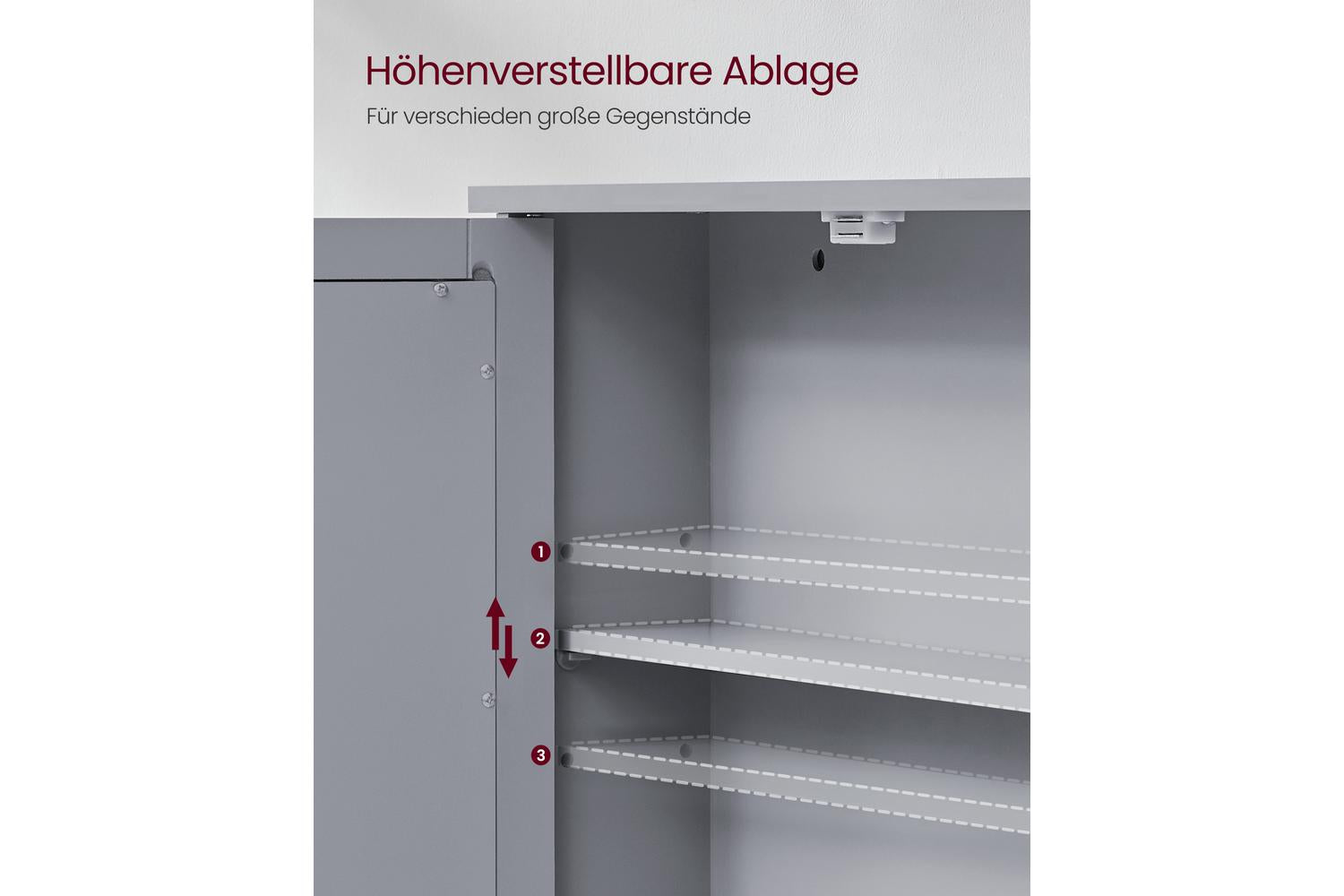 Vasagle Mirror Cabinet | Bathroom Storage | 58.5 Cm-2