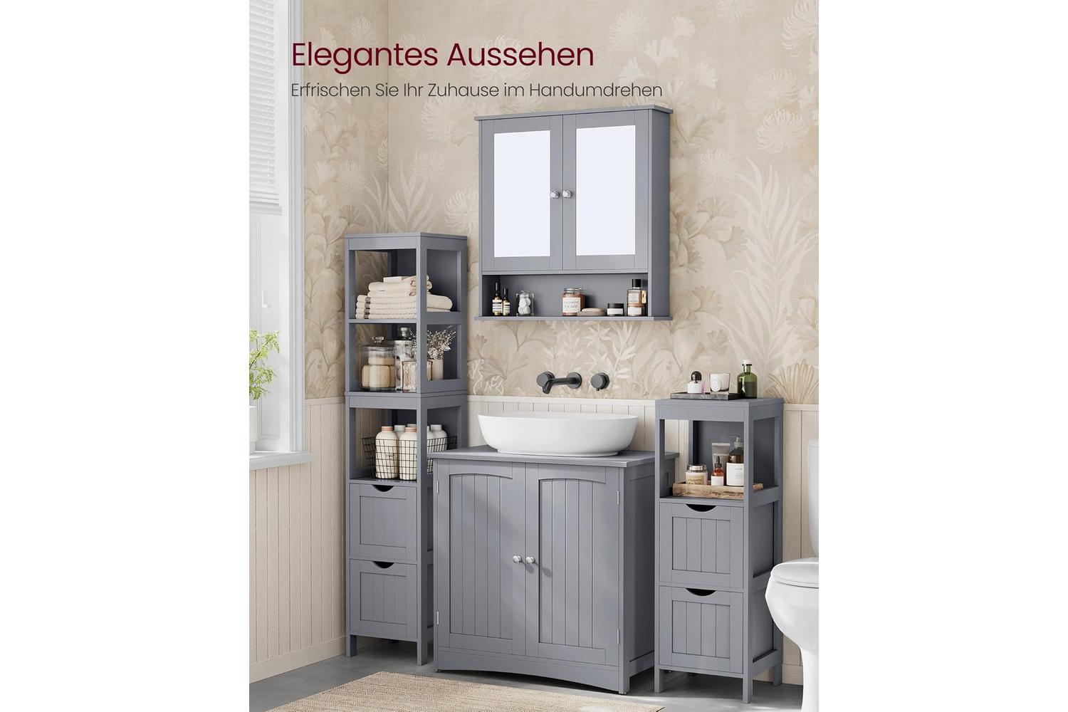 Vasagle Washbasin Cabinet | Bathroom Storage Cabinet | 70 Cm-6