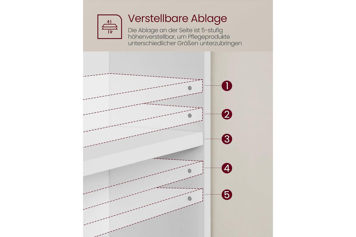 Vasagle Washbasin Cabinet | Bathroom Storage | 30 X 80 X 64 Cm-8