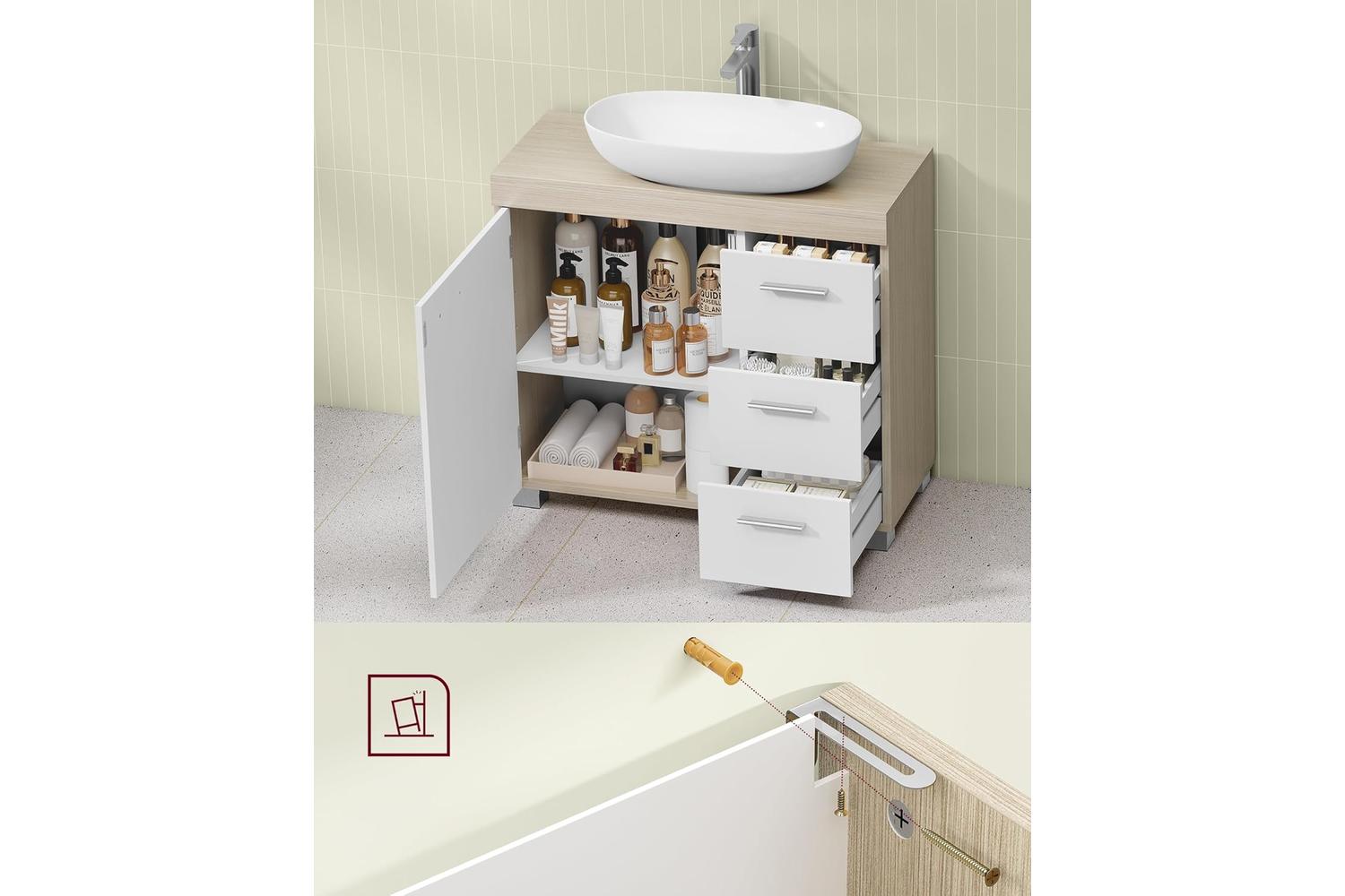 Vasagle Washbasin Cabinet | Bathroom Storage | 70cm-6