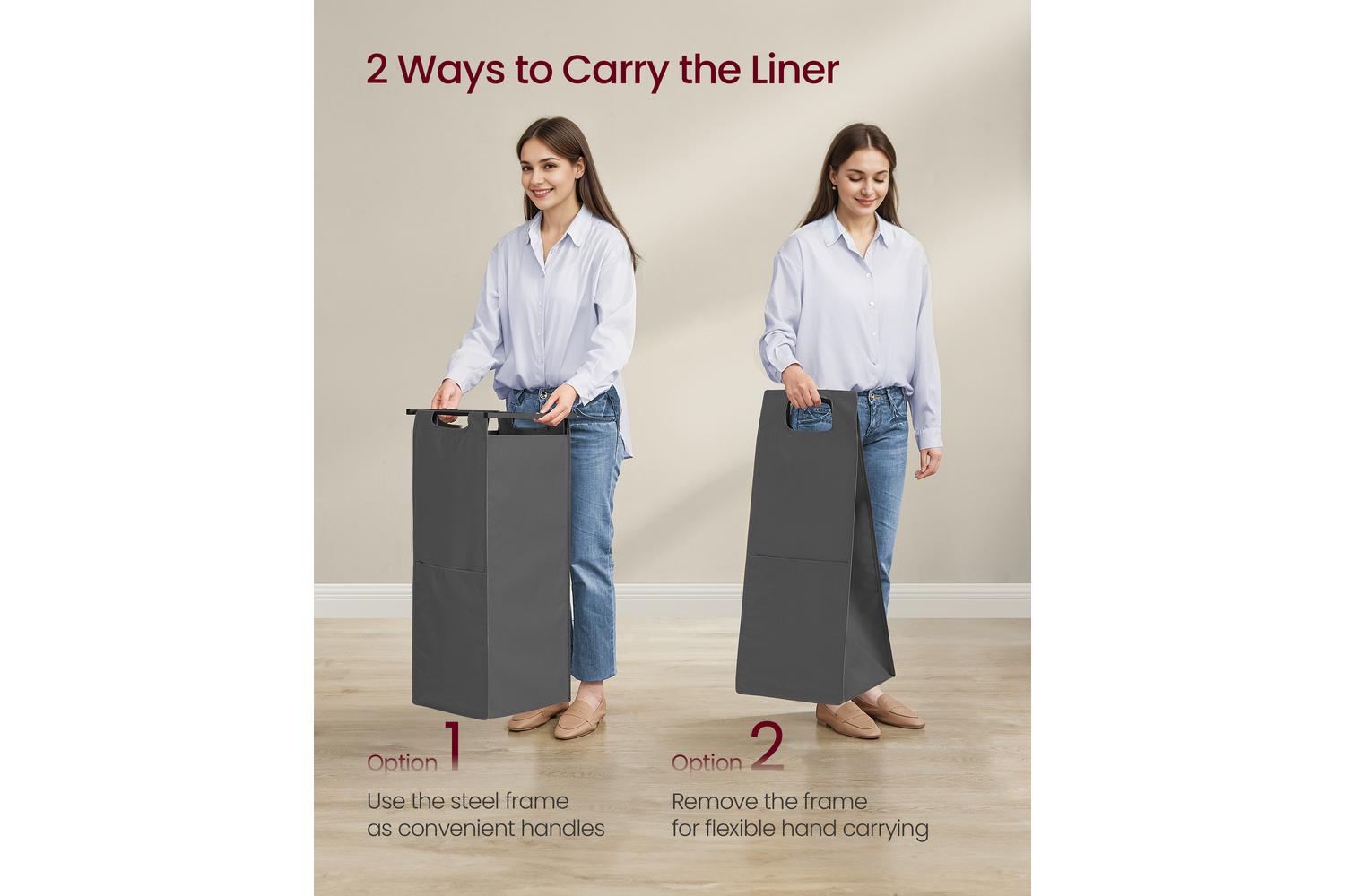 Vasagle Laundry Hamper | Laundry Basket | Steel And Particleboard-7