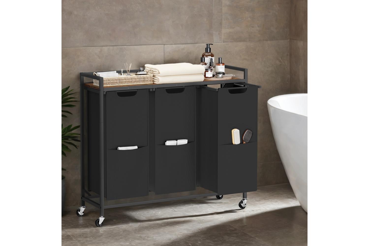 Vasagle Laundry Hamper | Laundry Sorter | Steel & Particleboard-5