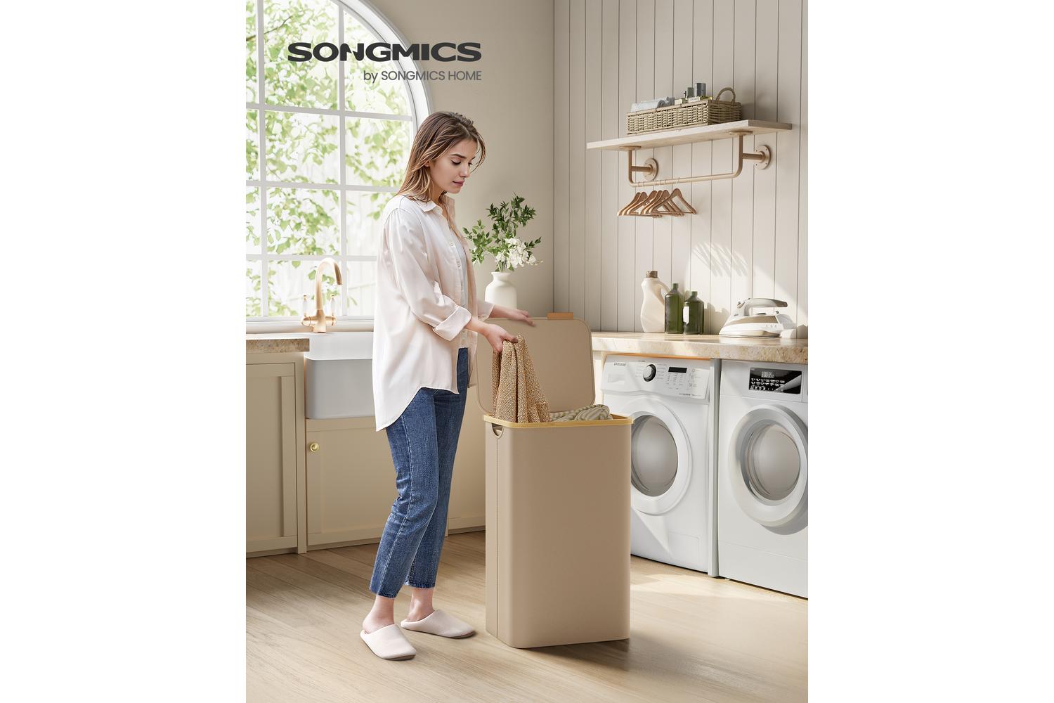 Songmics Laundry Hamper | Laundry Basket | Oxford Fabric | 90l-2