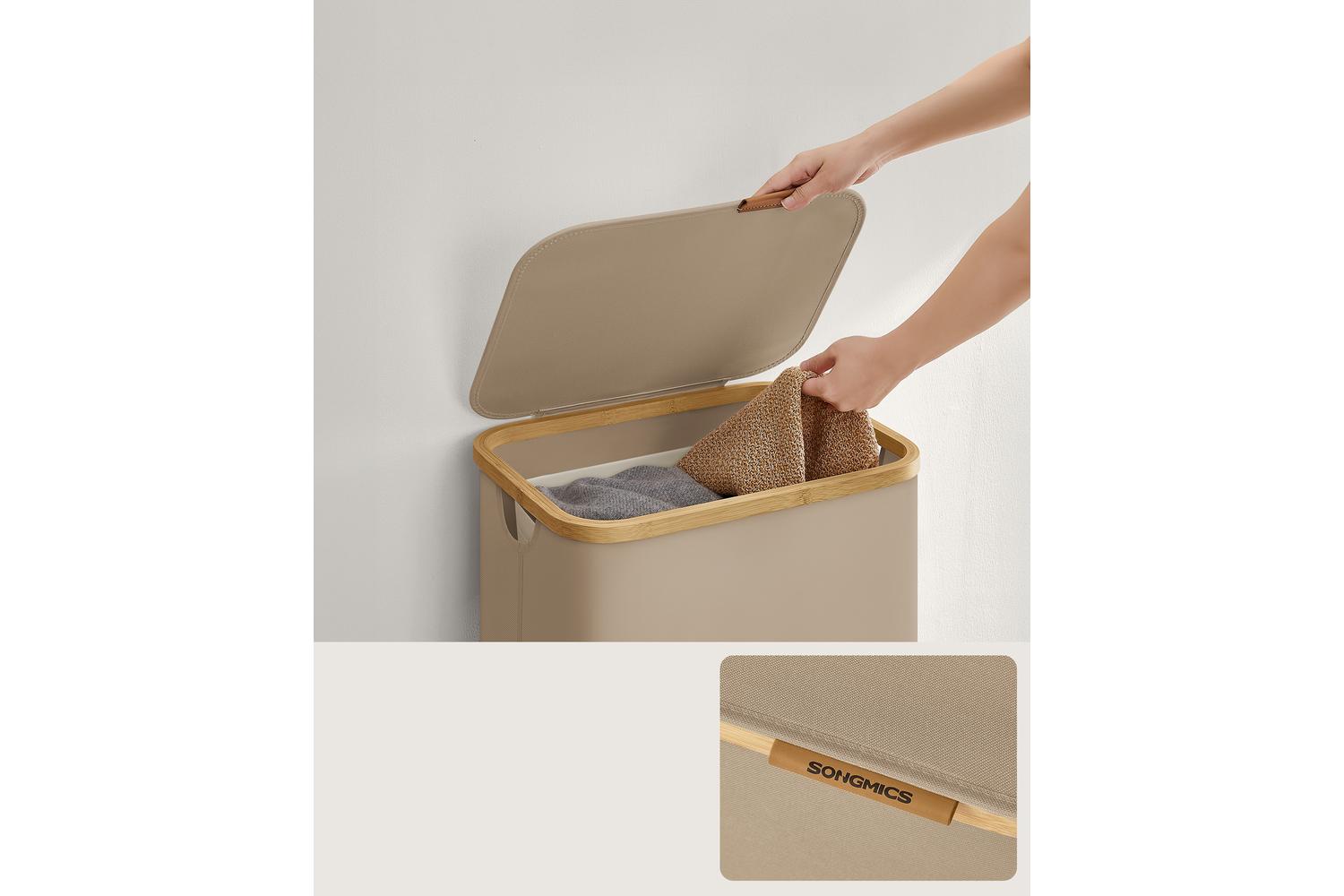 Songmics Laundry Hamper | Laundry Basket | Oxford Fabric | 90l-5
