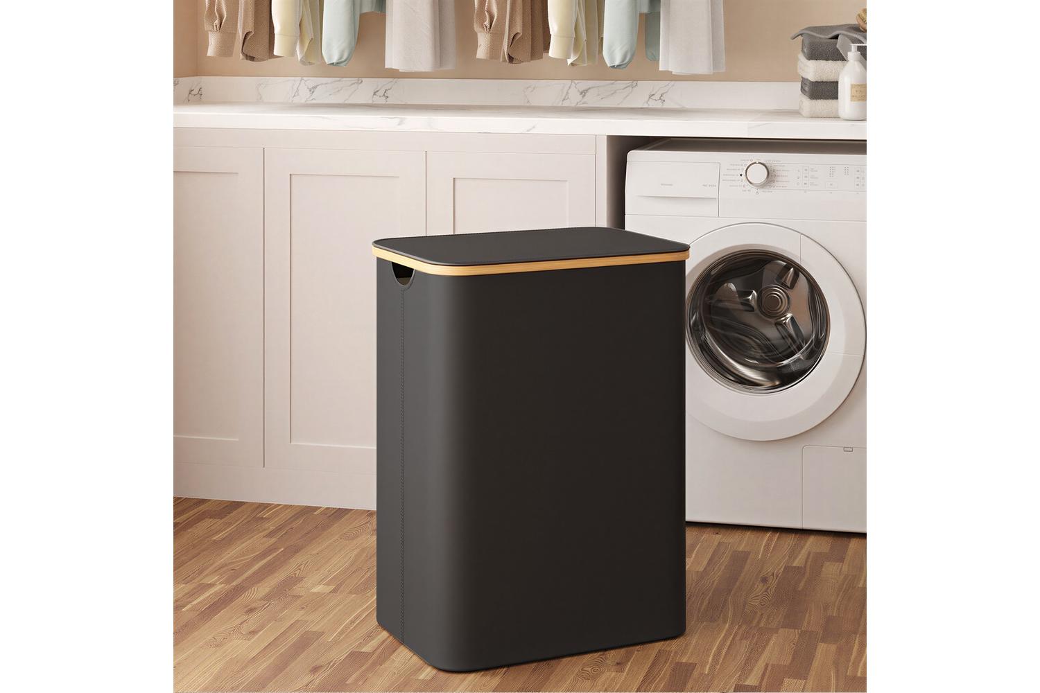 Songmics Laundry Hamper | Laundry Basket | Oxford Fabric | 130l-4