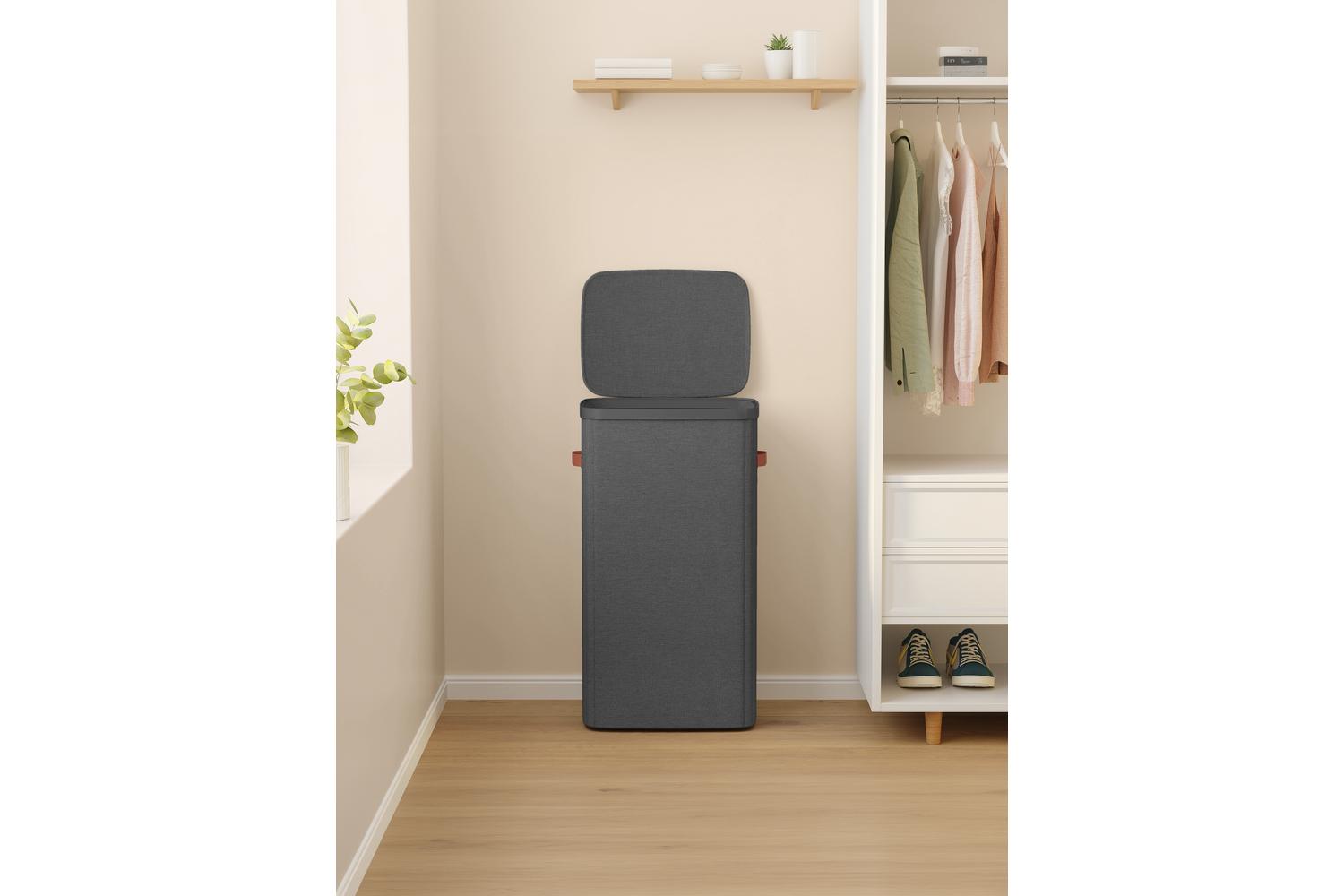Songmics Laundry Basket | Laundry Hamper | Polyester Fabric | 100 Litre-5