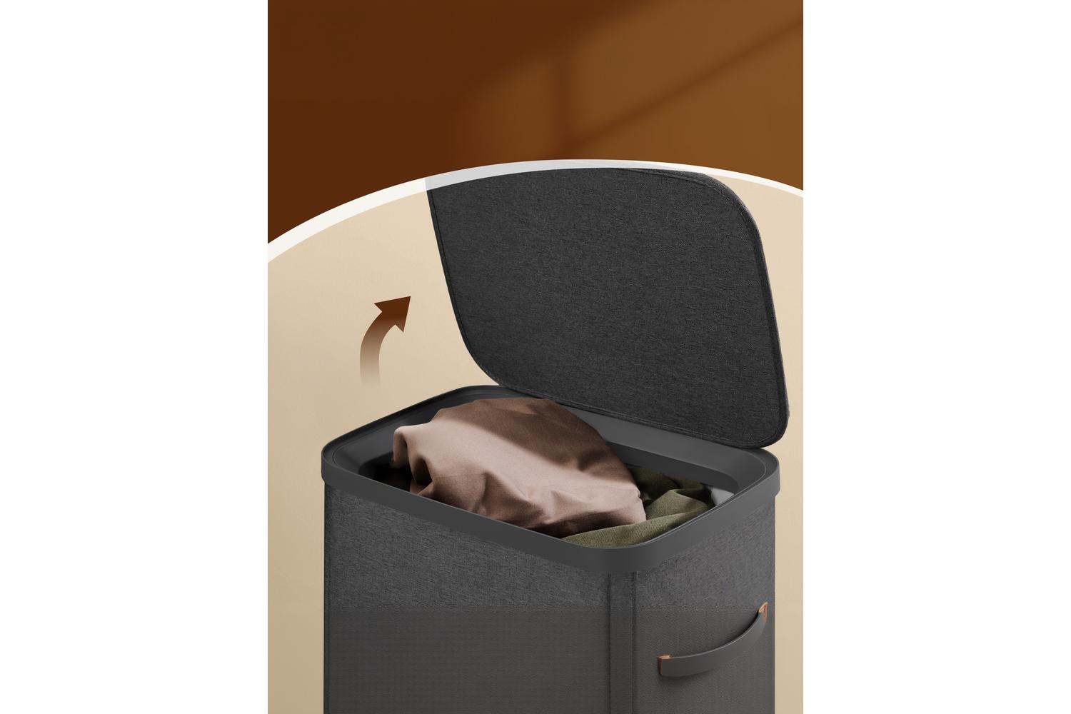 Songmics Laundry Basket | Laundry Hamper | Polyester Fabric | 100 Litre-6