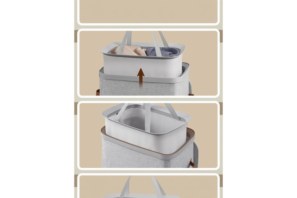 Songmics Laundry Basket | Laundry Hamper | Polyester Fabric | 100 Litre-7