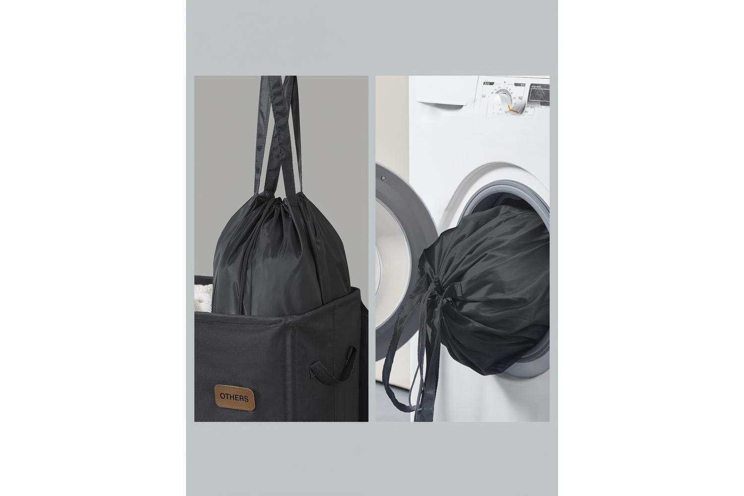 Songmics Laundry Hamper | Laundry Basket | Oxford Fabric | 3 Compartments-8