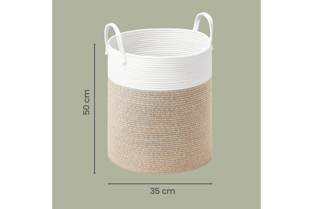 Songmics Laundry Basket | Laundry Hamper | Cotton Rope | 60 L-3