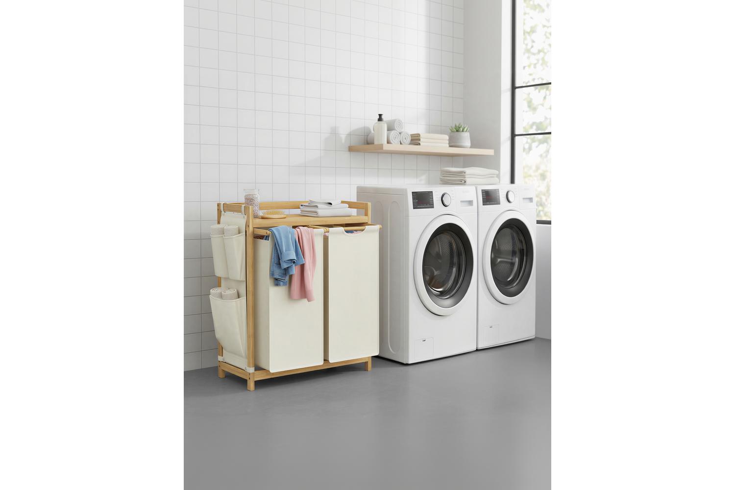 Songmics Laundry Hamper | Laundry Basket | Bamboo | 100 Litre-5