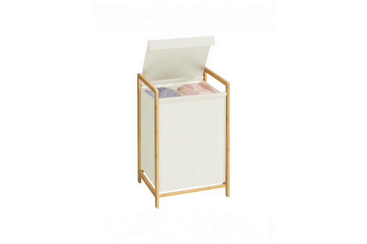 Songmics Laundry Hamper | Laundry Basket | Bamboo Frame-2