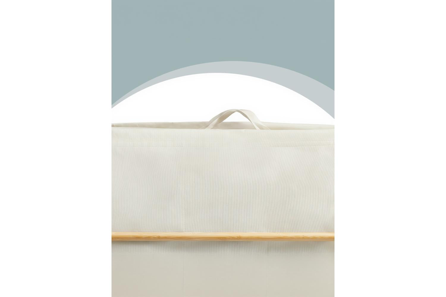 Songmics Laundry Hamper | Laundry Basket | Bamboo & Oxford Fabric-6