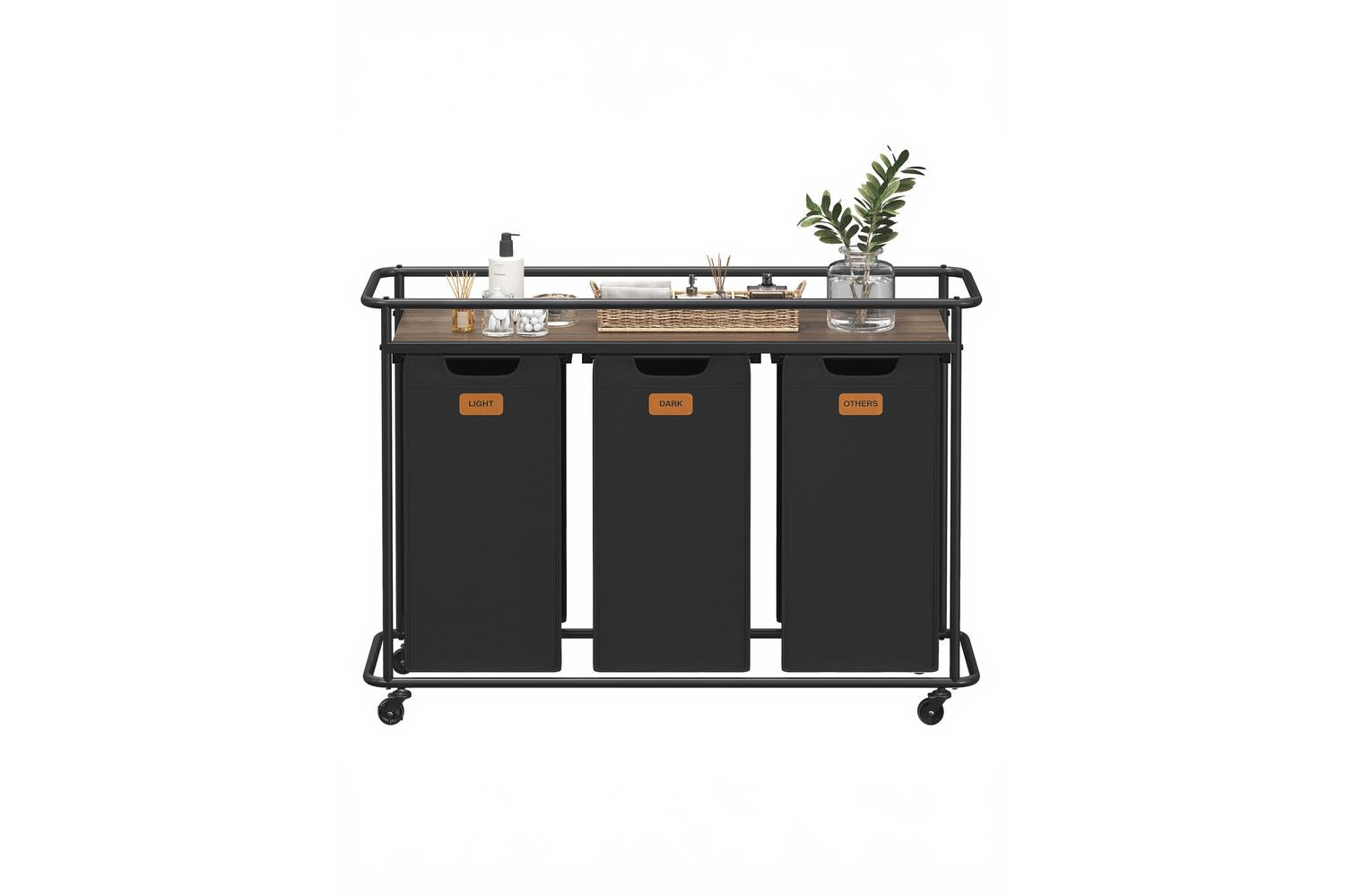 Vasagle Laundry Basket | Laundry Sorter | Steel & Oxford Fabric | 150 Litre-2
