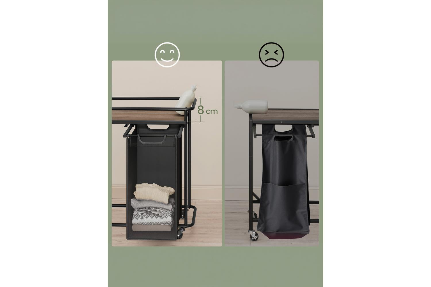 Vasagle Laundry Basket | Laundry Sorter | Steel & Oxford Fabric | 150 Litre-7