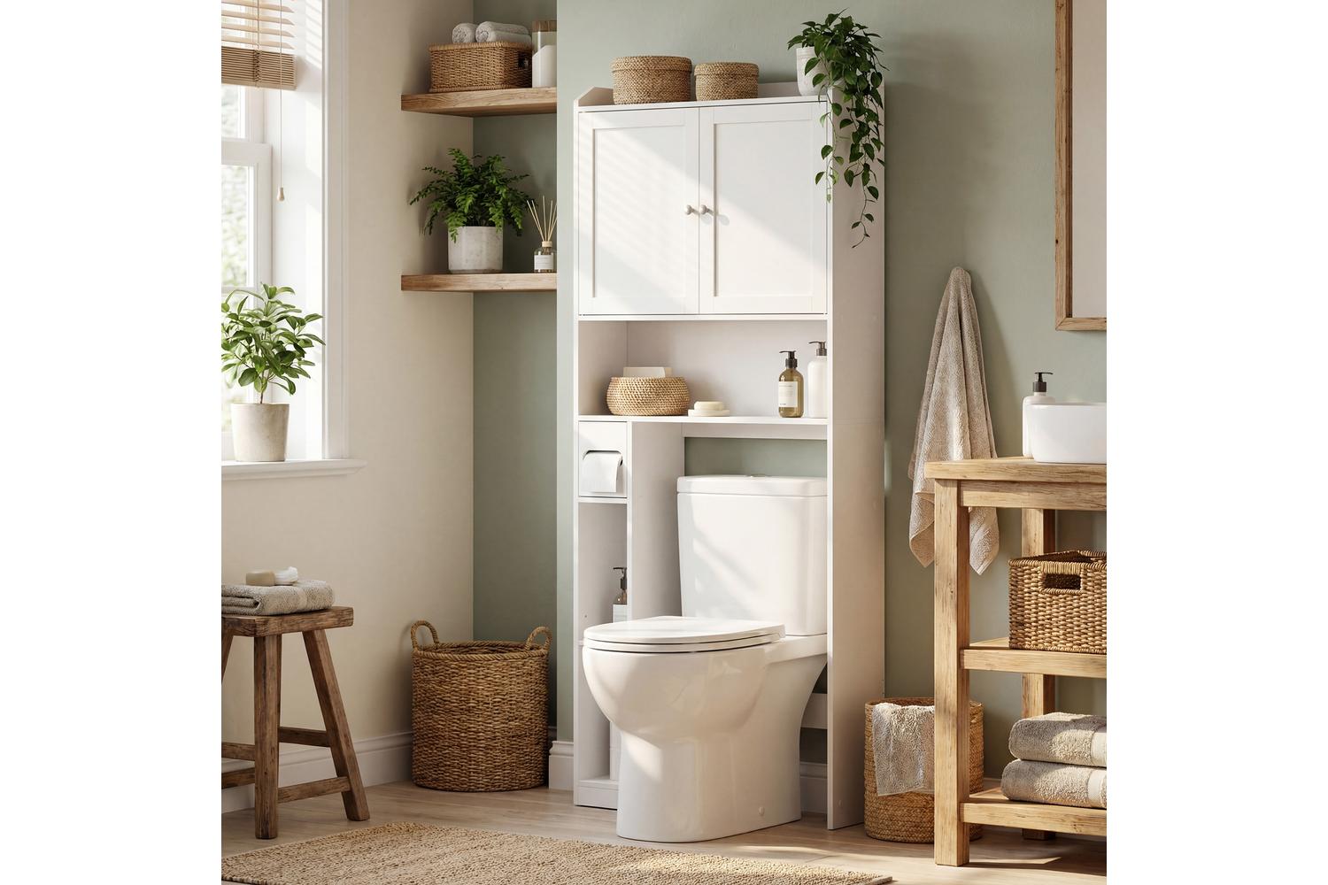 Vasagle Over The Toilet Storage | Bathroom Shelf | Particleboard Mdf-5