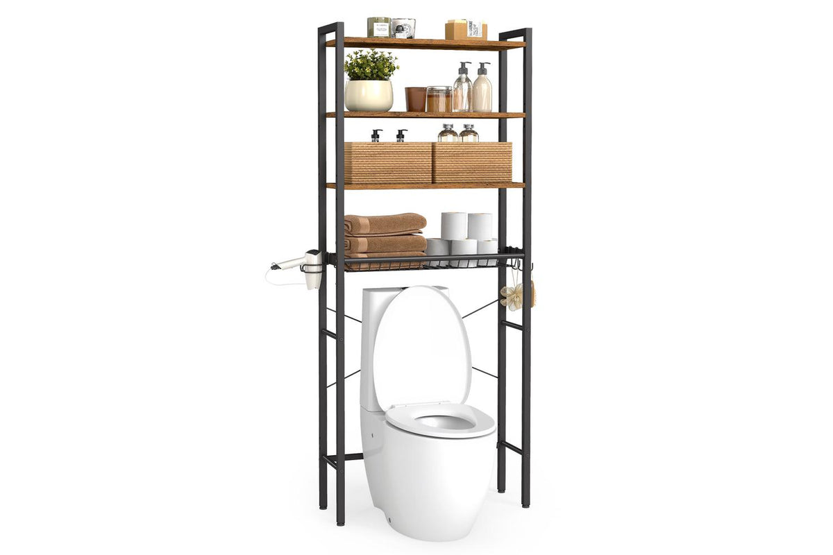 Vasagle Over The Toilet Storage | Bathroom Shelf | Steel & Particleboard