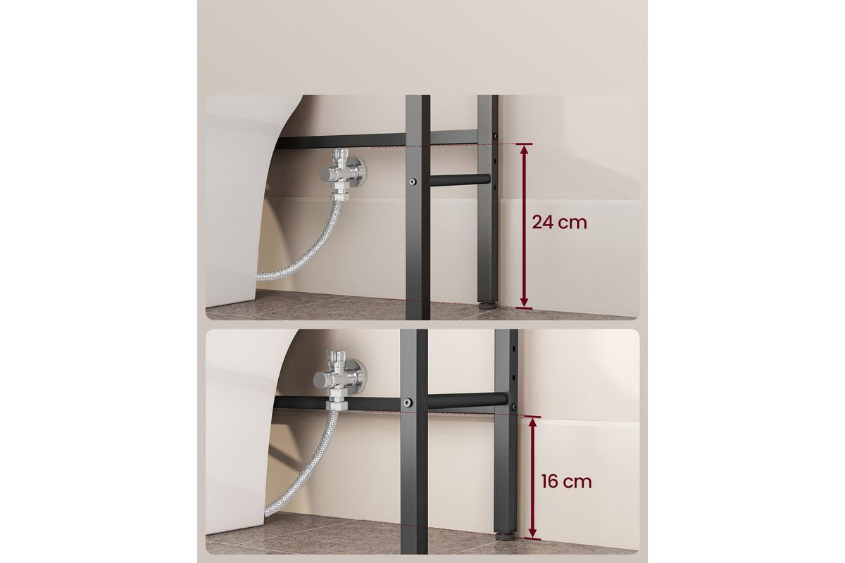 Vasagle Over The Toilet Storage | Bathroom Shelf | Steel & Particleboard-5