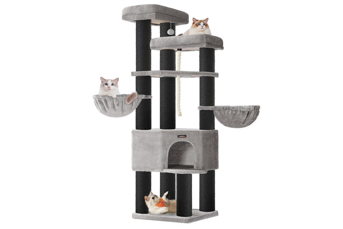 Feandrea Cat Tree | Cat Play Tower | Sisal Rope | Extra Large