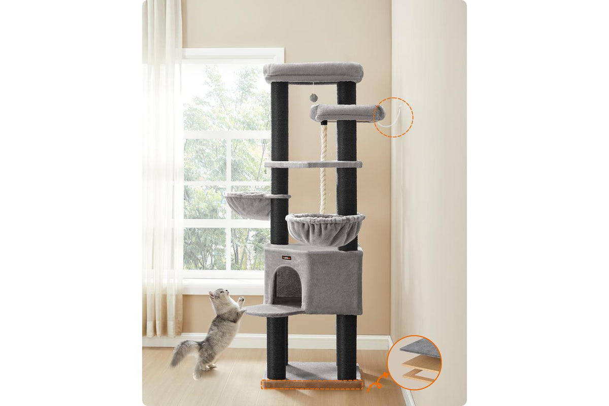 Feandrea Cat Tree | Cat Play Tower | Sisal Rope | Extra Large-6