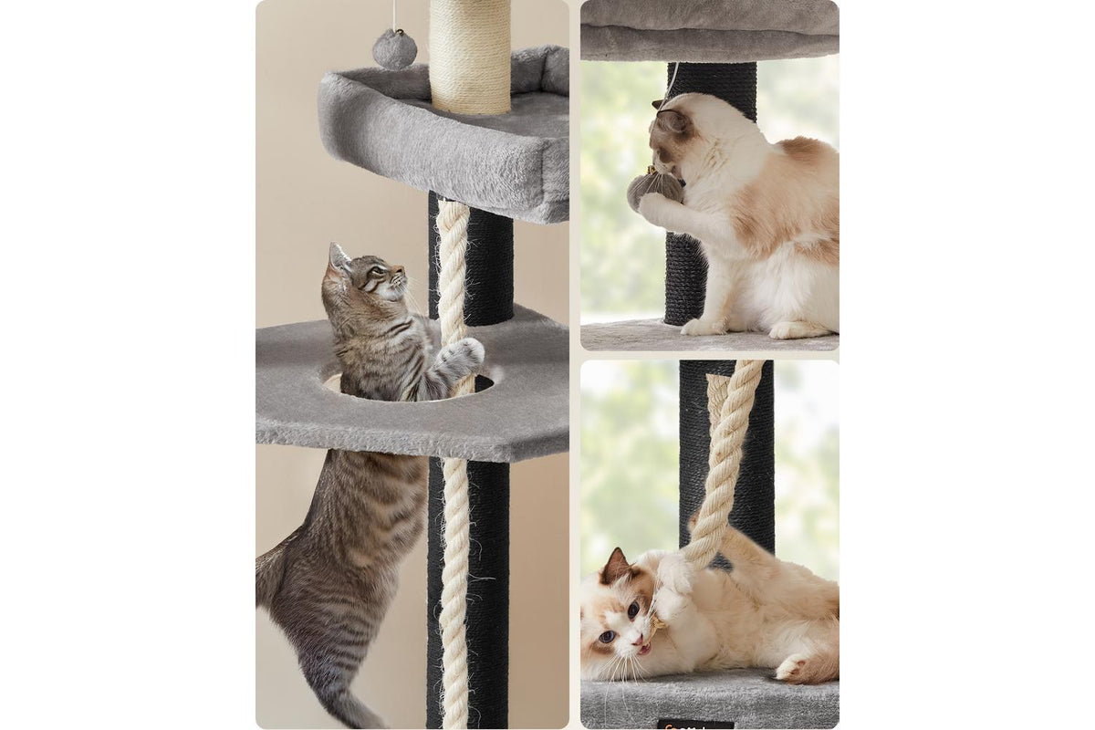 Feandrea Cat Tree | Cat Play Tower | Sisal Rope | Extra Large-7