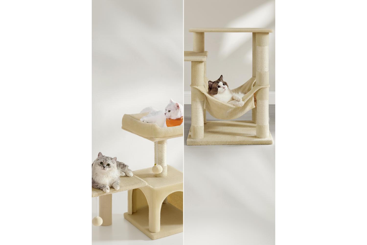 Feandrea Cat Tree | Cat Play Tower | Plush & Sisal | 137.7 Cm-6