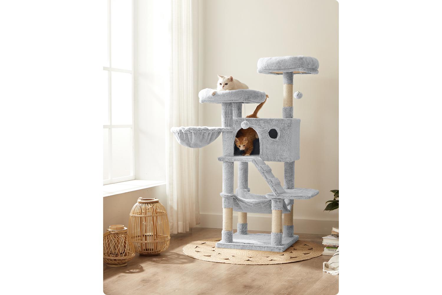 Feandrea Cat Tree | Cat Activity Centre | Plush & Sisal | 135 Cm-4