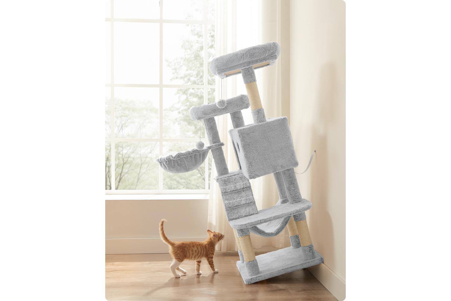 Feandrea Cat Tree | Cat Activity Centre | Plush & Sisal | 135 Cm-7