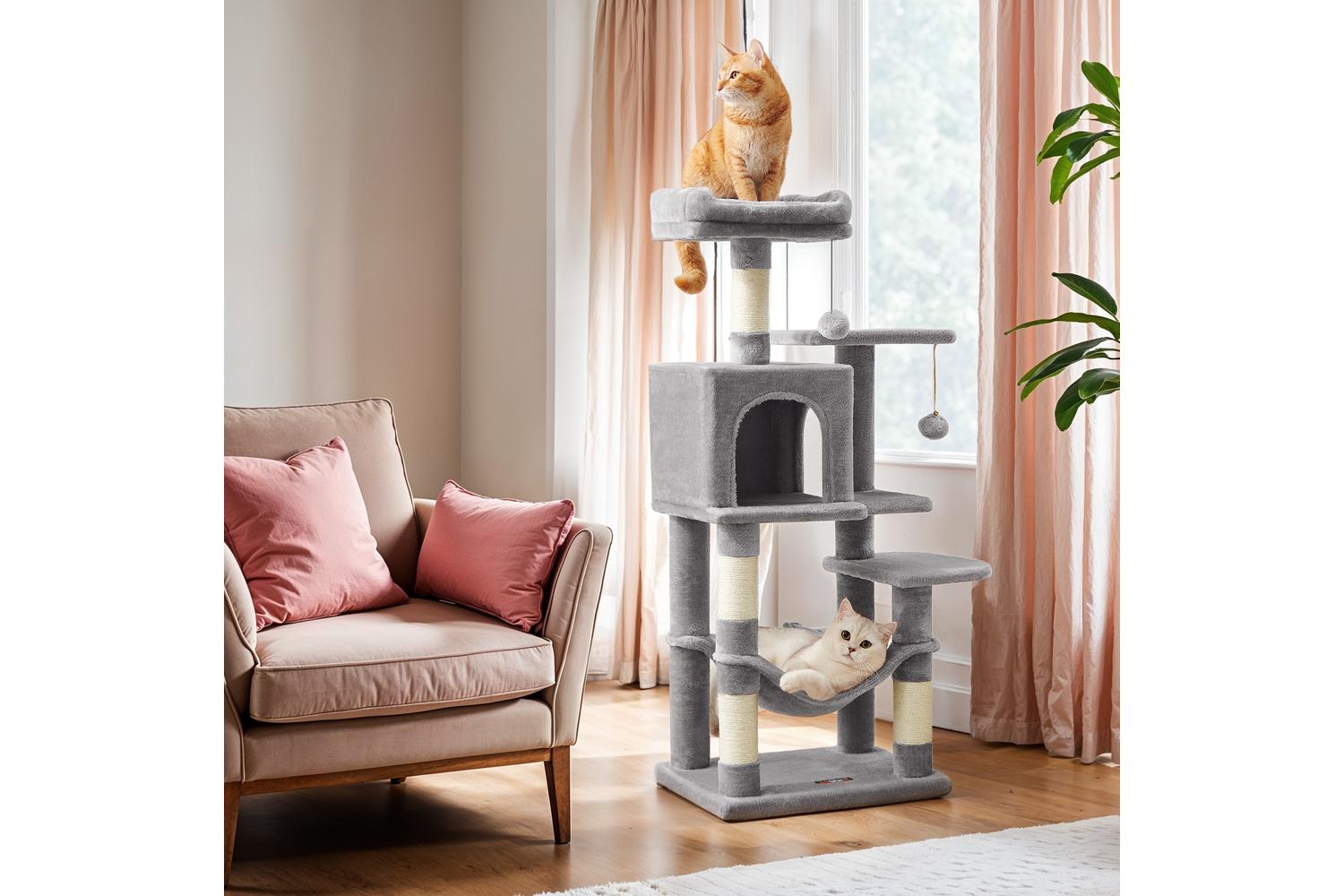 Feandrea Cat Tree | Cat Play Tower | Plush & Sisal | 112 Cm-2